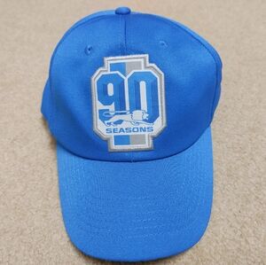 Detroit Lions 90th Season Commemorative Ball Cap with Logo - Blue - OS